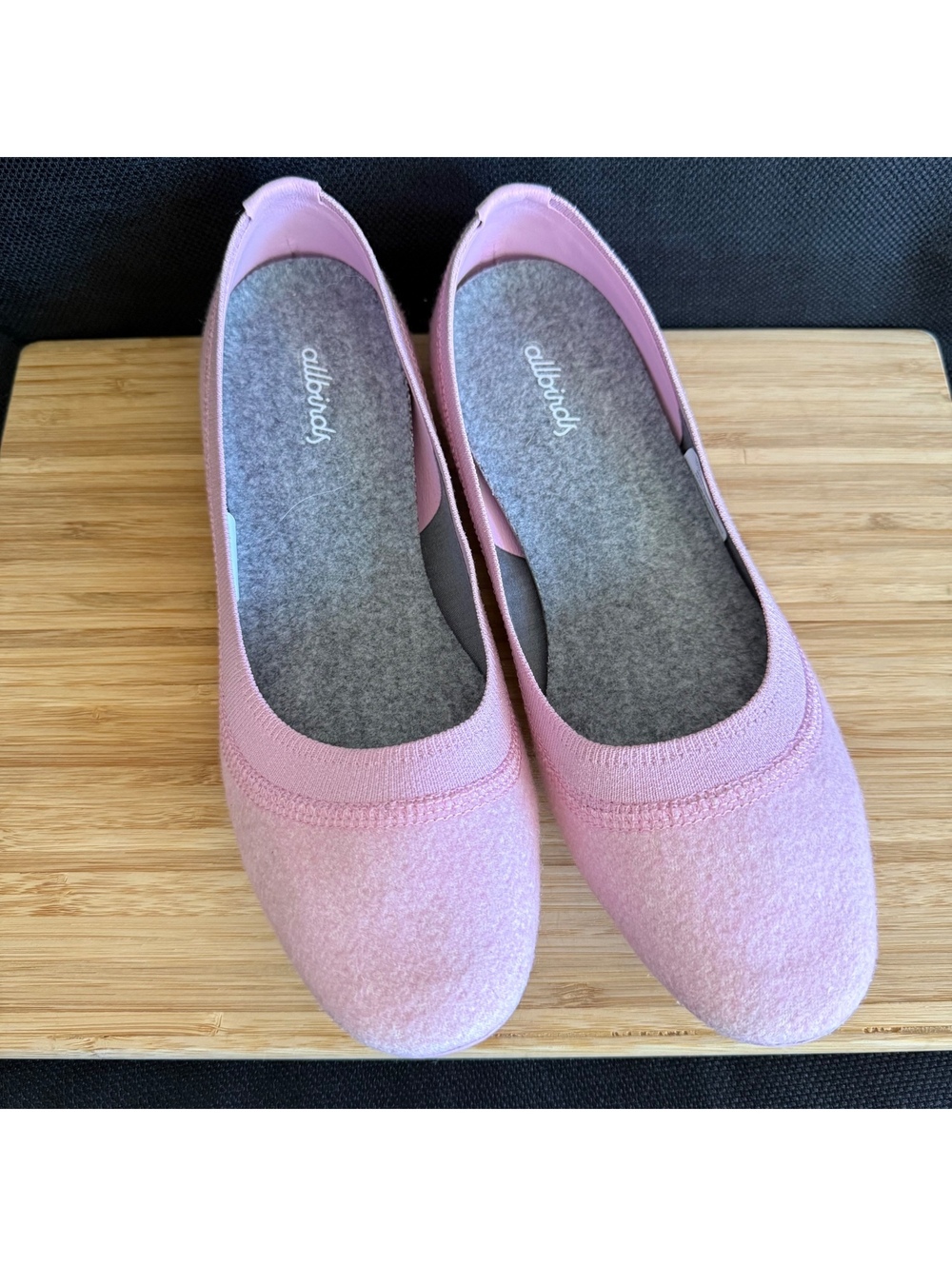 Allbirds Womens Tree Breezers Wool Pink Slip On Ballet Flats Shoes Size 9.5